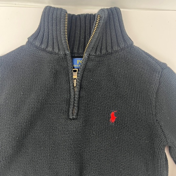 Polo by Ralph Lauren Black Zip Sweater - Picture 3 of 7